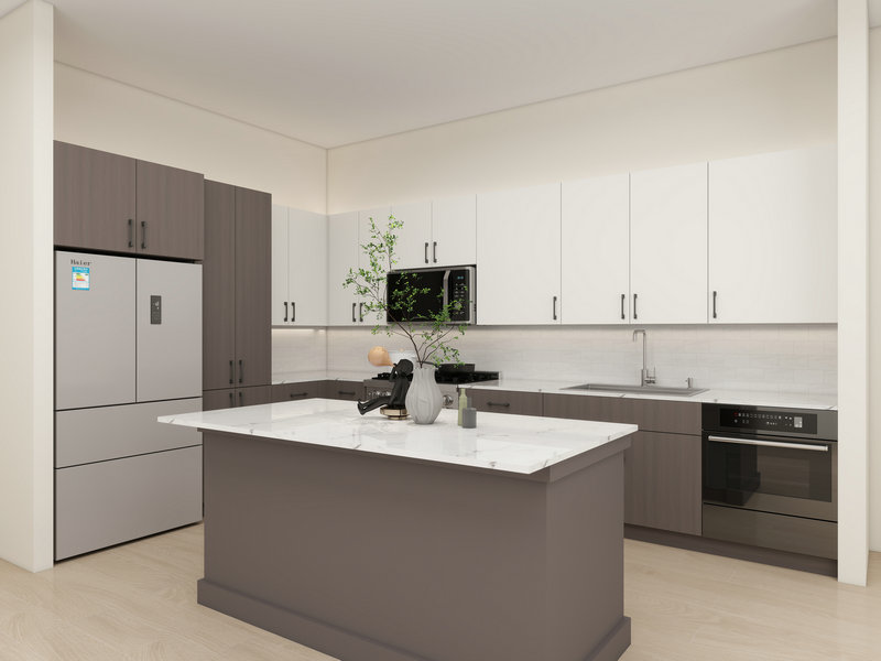 Armário de cozinha de estilo shaker slim